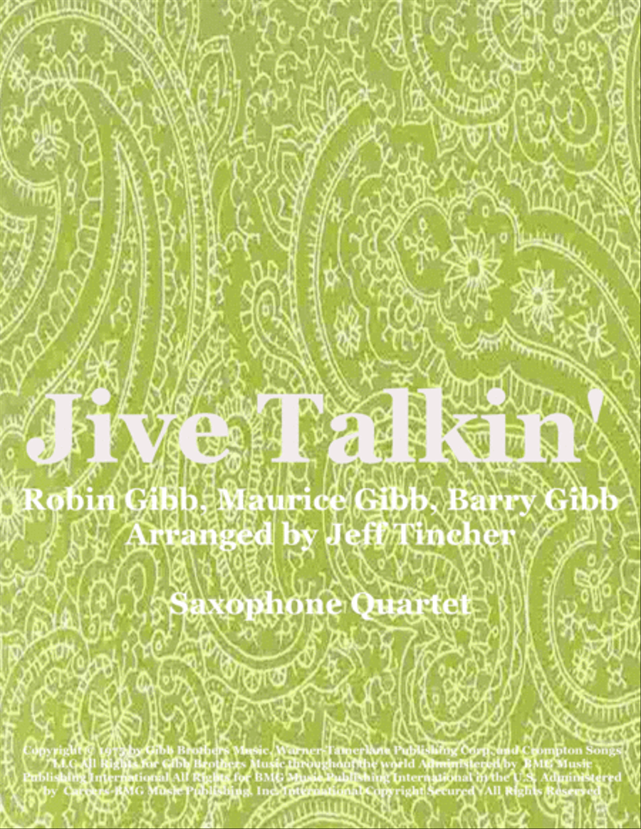 Jive Talkin' Jive Talkin' Woodwind Quartet scores gallery preview page 1
