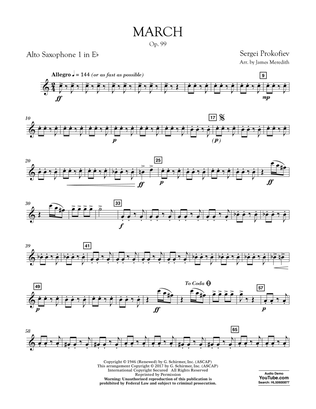 March, Op. 99 - Eb Alto Saxophone 1