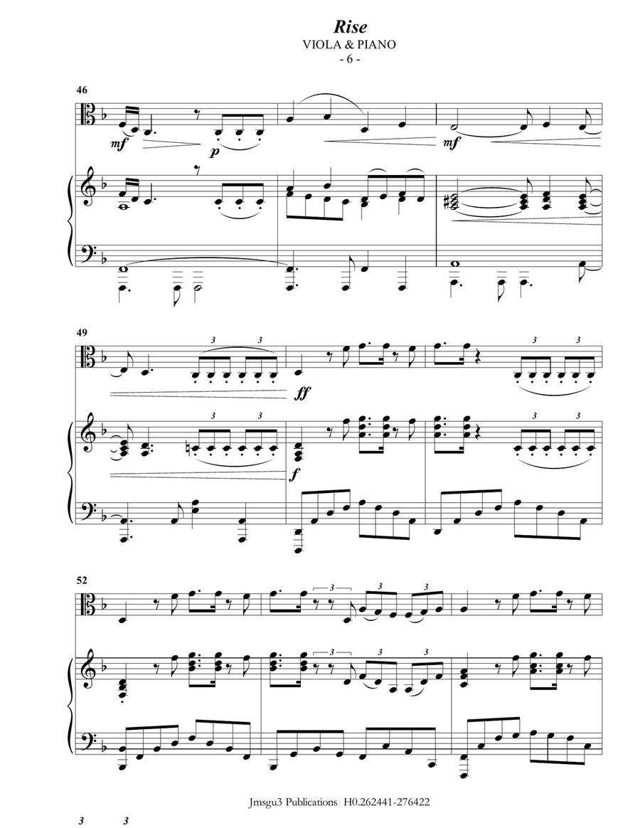 Rise Viola scores gallery preview page 6