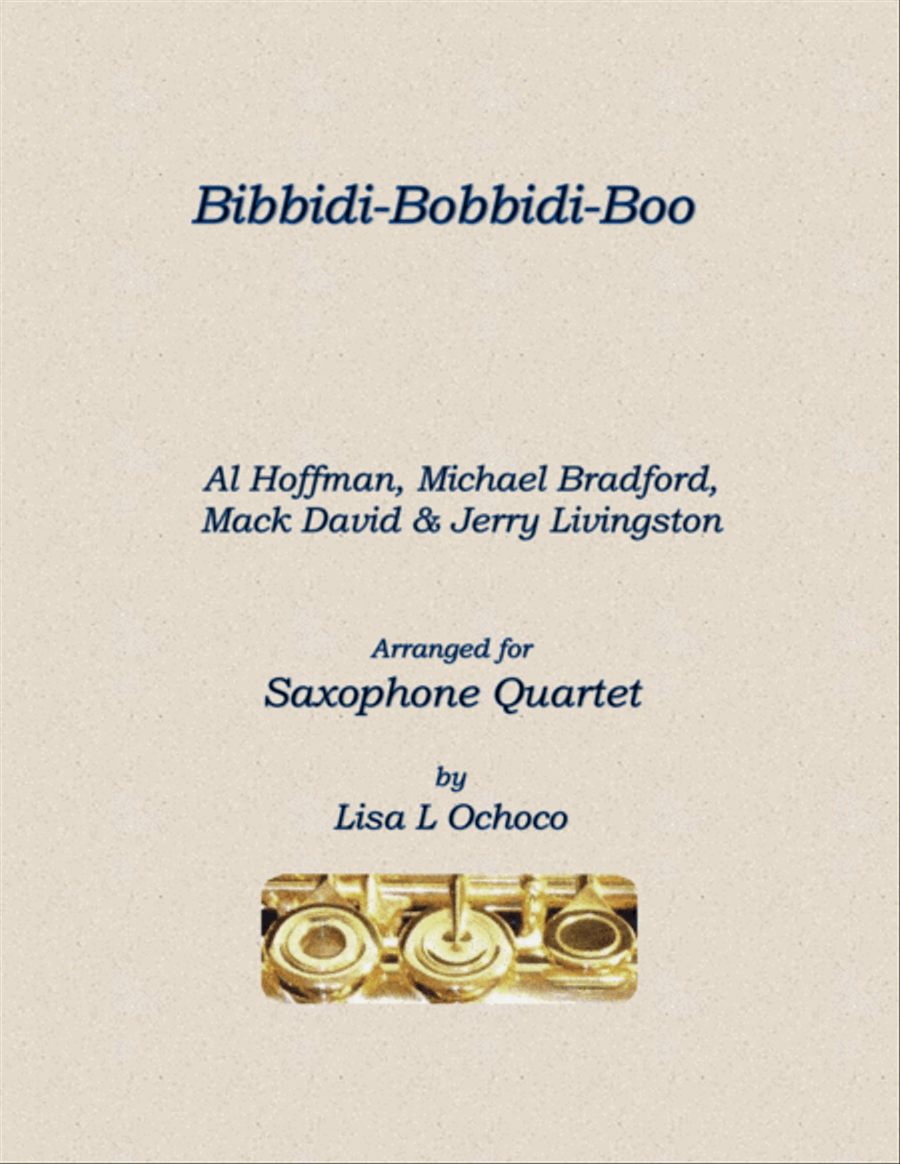 Put It Together (bibbidi Bobbidi Boo) Saxophone Quartet scores gallery preview page 1