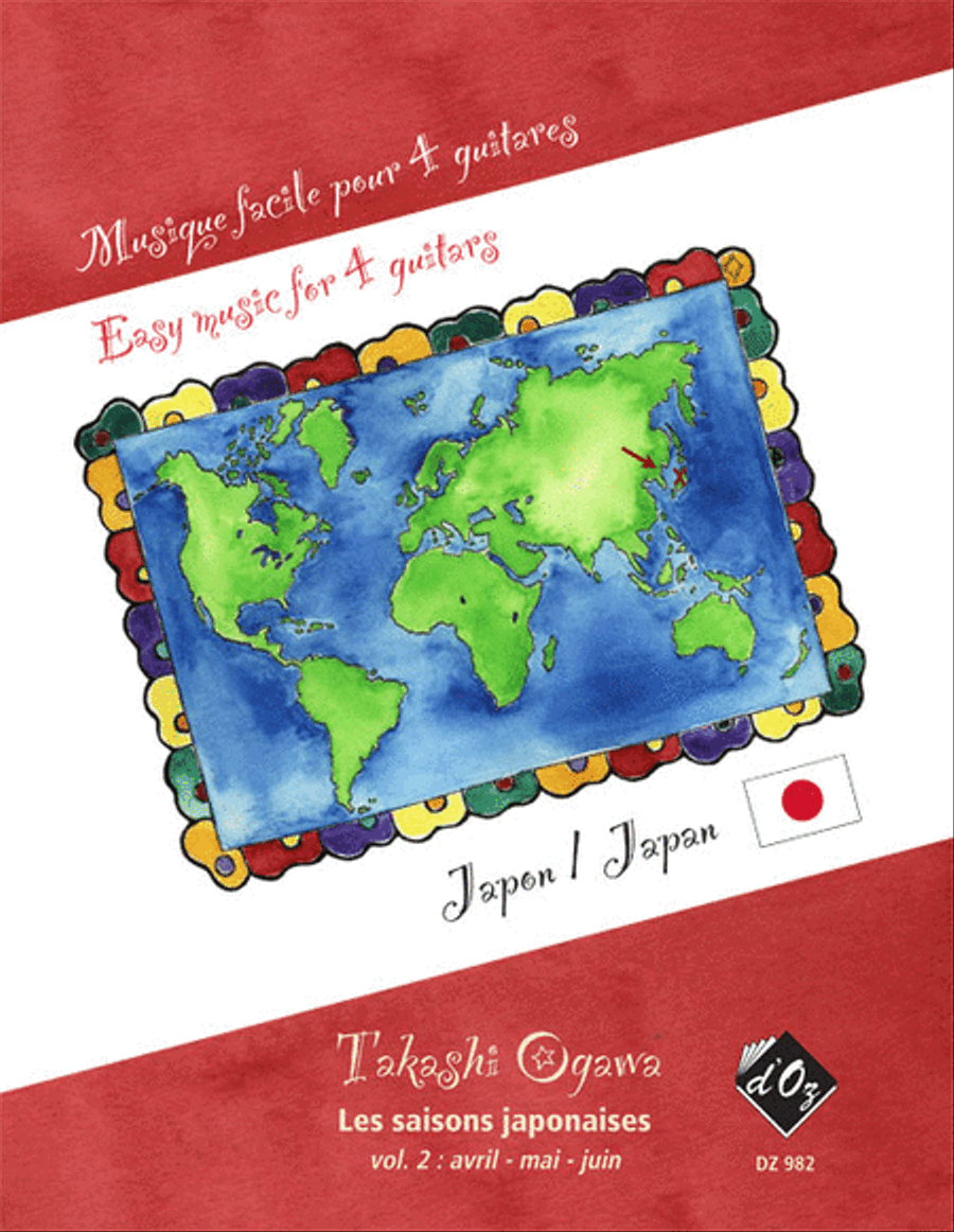 Musique facile pour 4 guitares - Japon (Les saisons japonaises, vol. 2) Guitar Ensemble scores gallery preview page 1