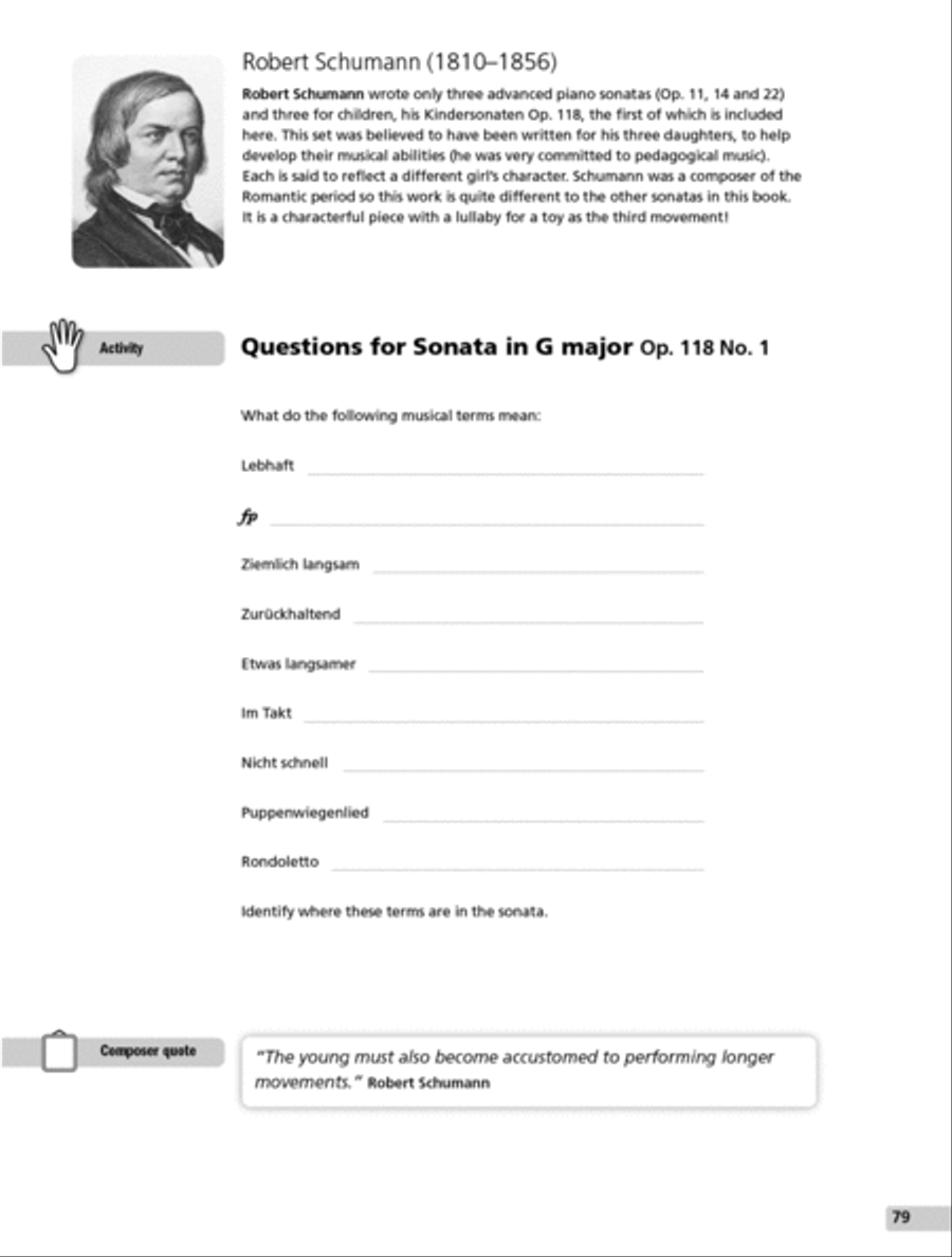 The Intermediate Piano Sonata Collection Piano Method scores gallery preview page 3