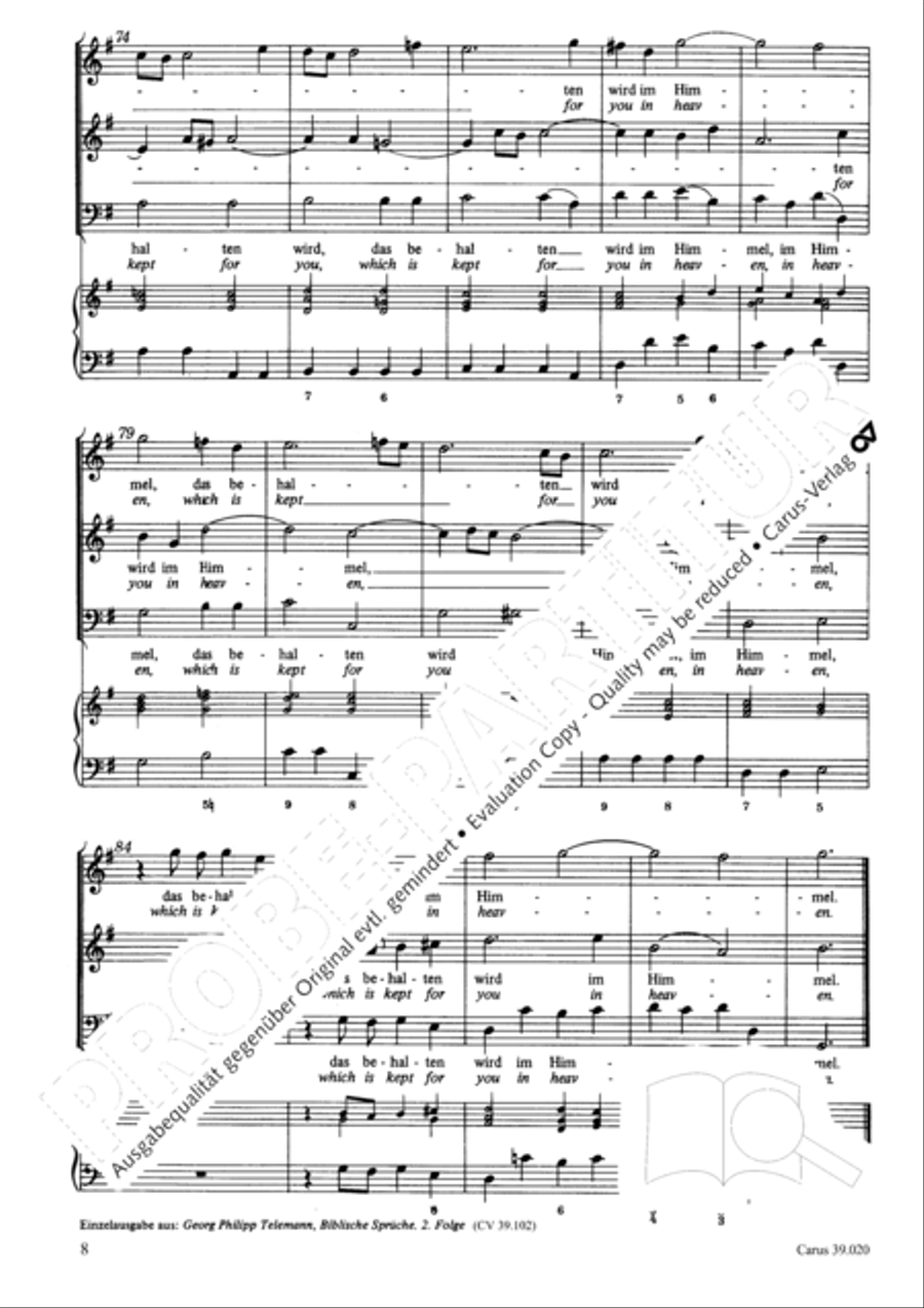O blest be the Lord SA scores gallery preview page 9
