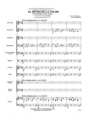 El Ritmo de la Noche (The Rhythm of the Night): Score