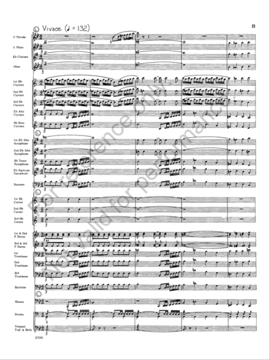 Armida Concert Band scores gallery preview page 23