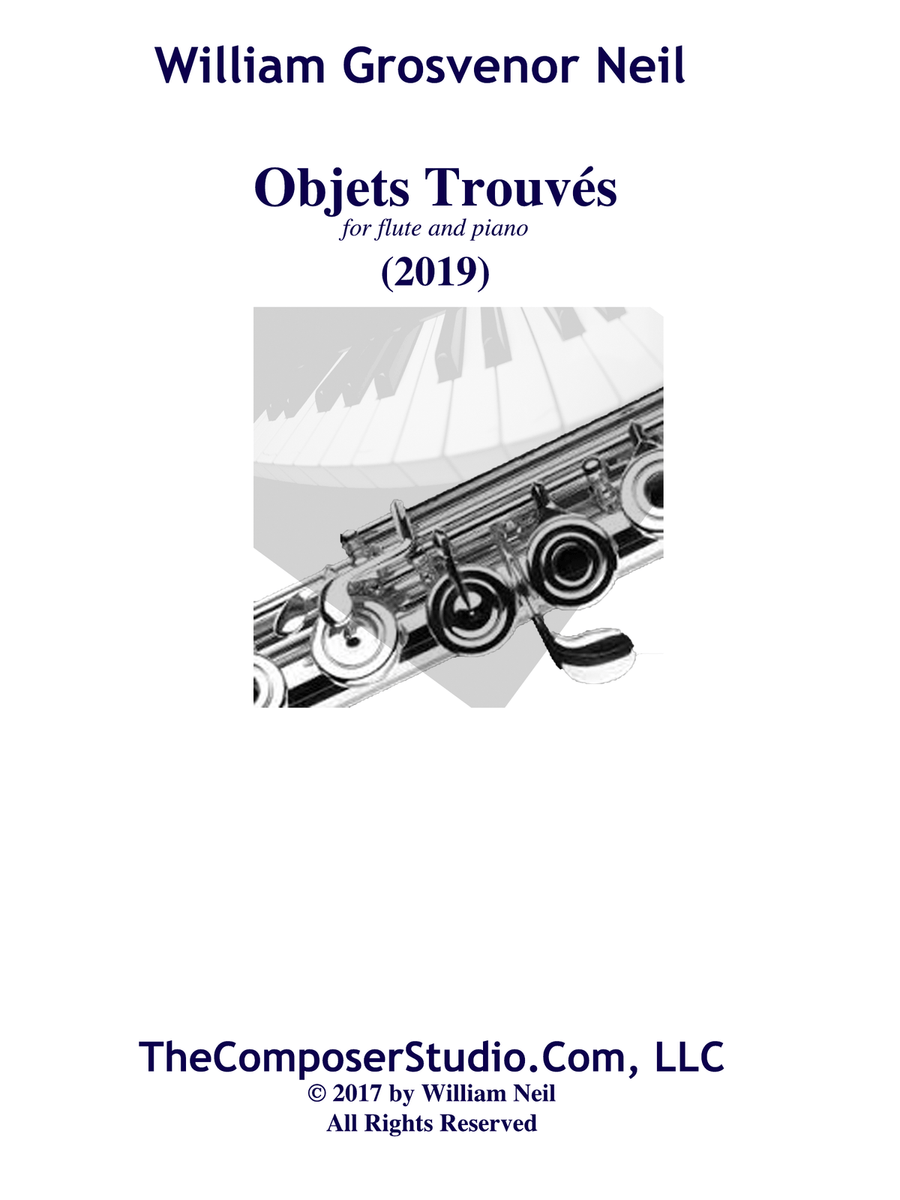 Objets Trouvés for flute and piano Woodwind Duet scores gallery preview page 1