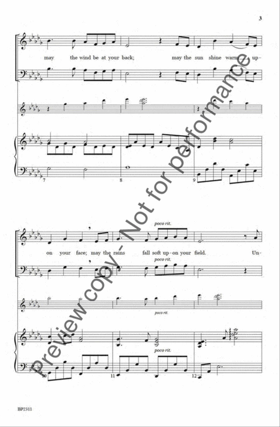 God Be With You 'Til We Meet Again 4-Part scores gallery preview page 3
