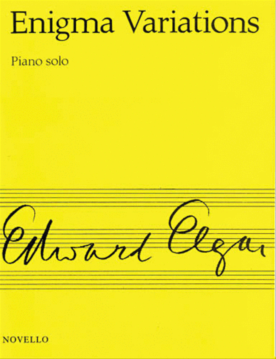 Enigma Variations Op. 36 Piano scores gallery preview page 1