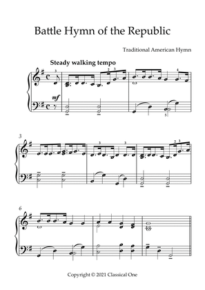 Traditional American Hymn - Battle Hymn of the Republic(With Note name)