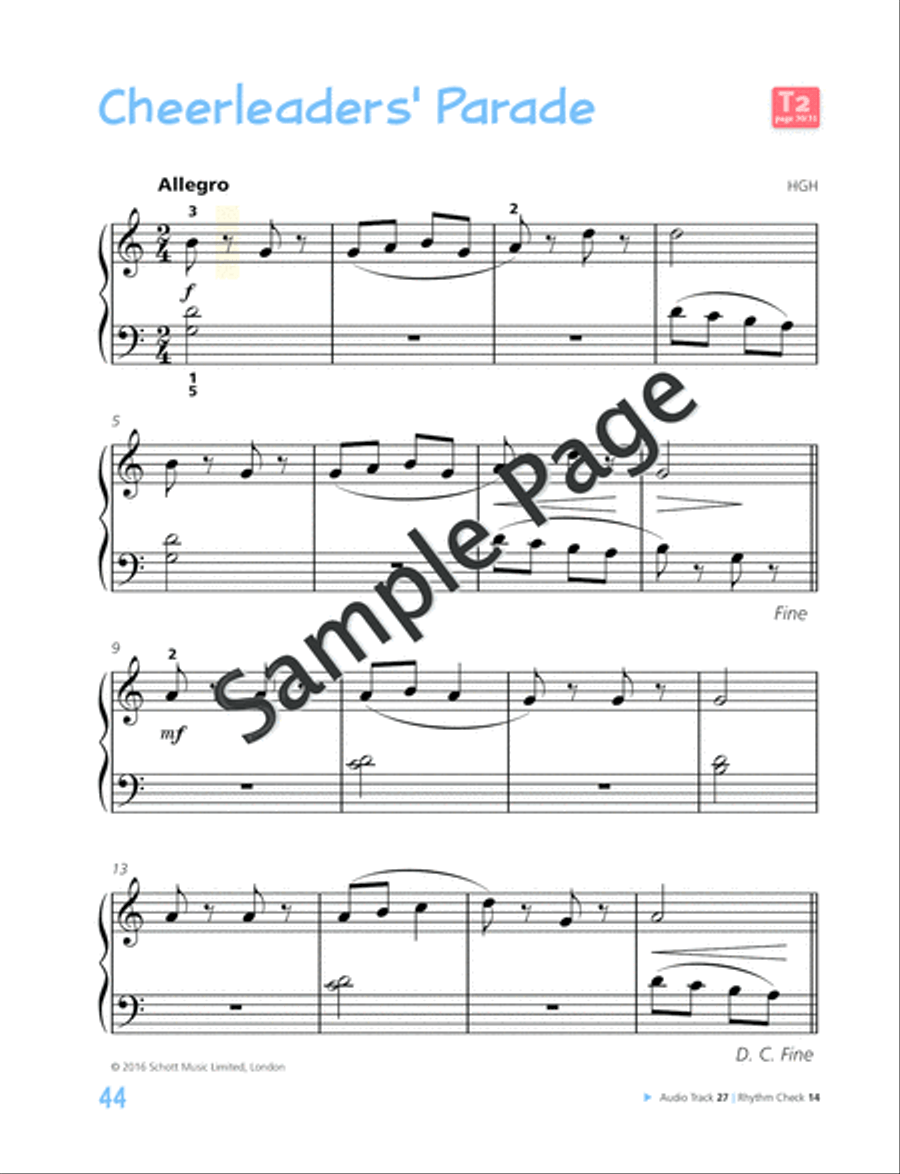 Piano Junior: Lesson Book 2 Piano Method scores gallery preview page 45