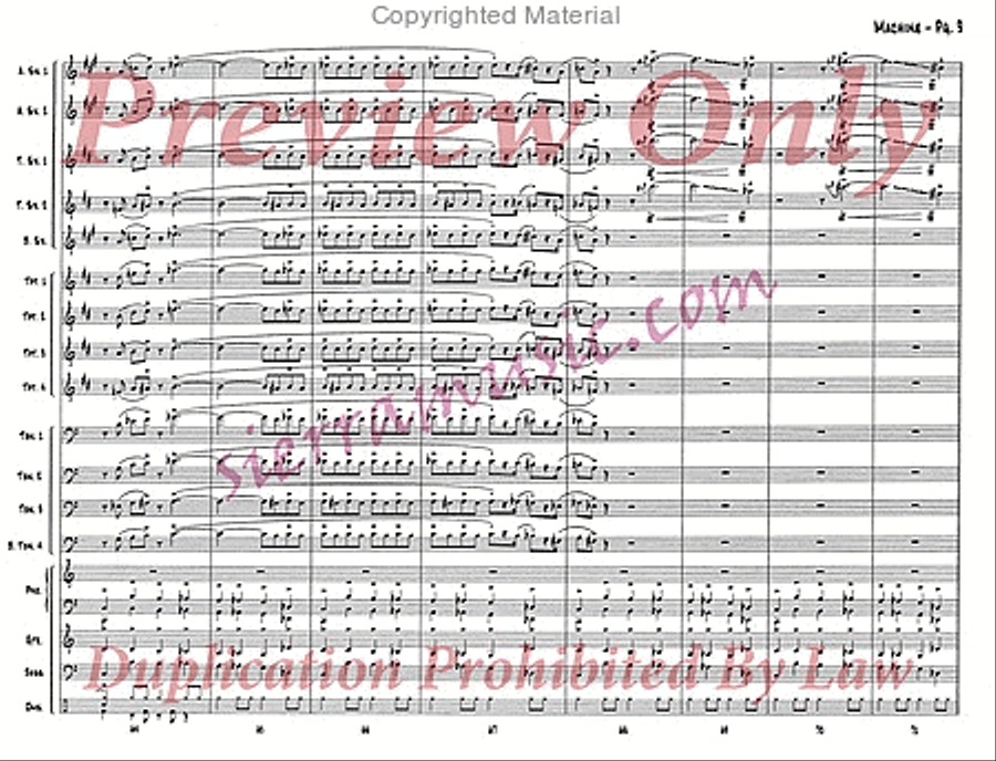 Machine Big Band scores gallery preview page 10