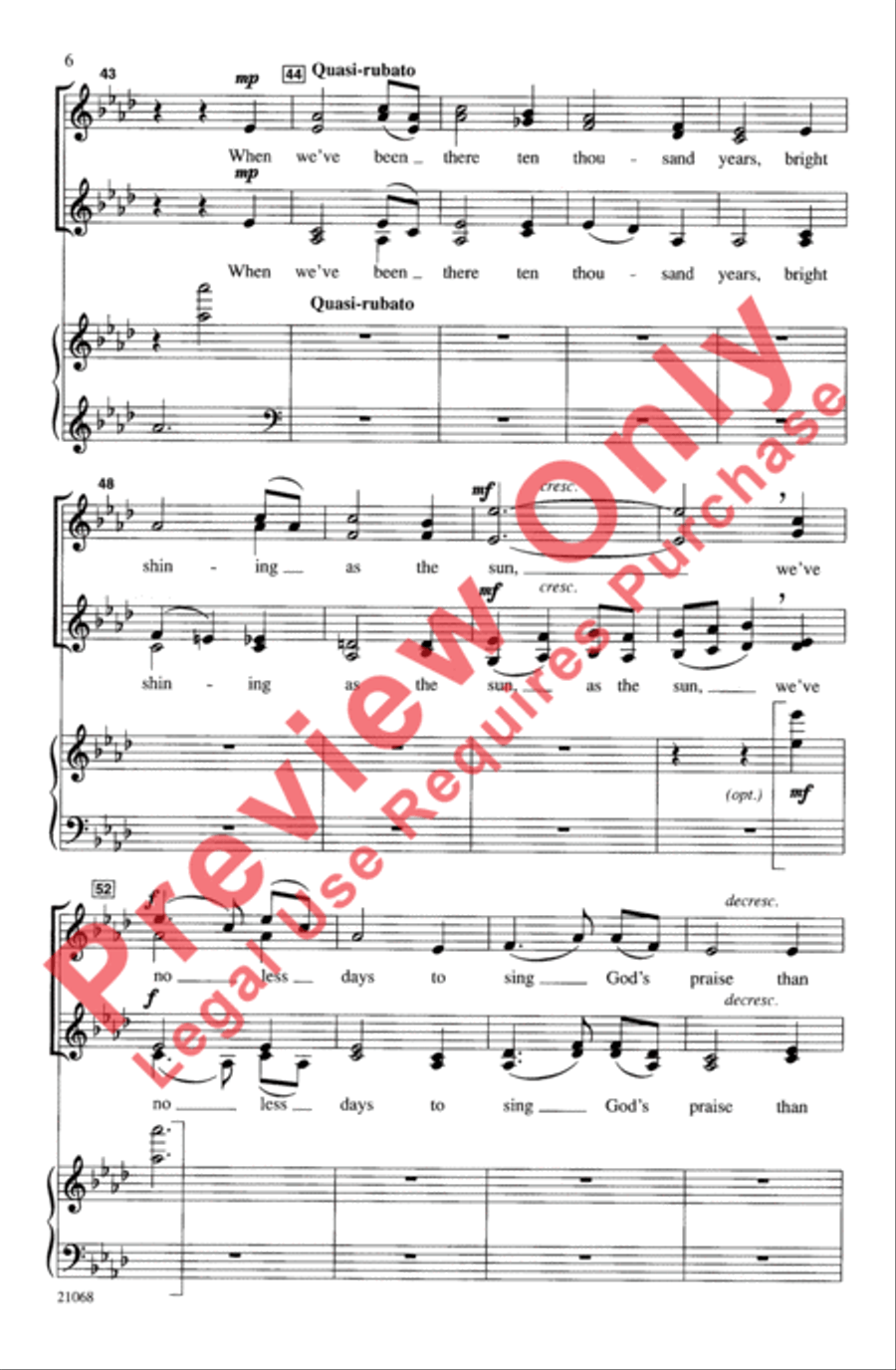 Amazing Grace Amazing Grace Women's Choir scores gallery preview page 6