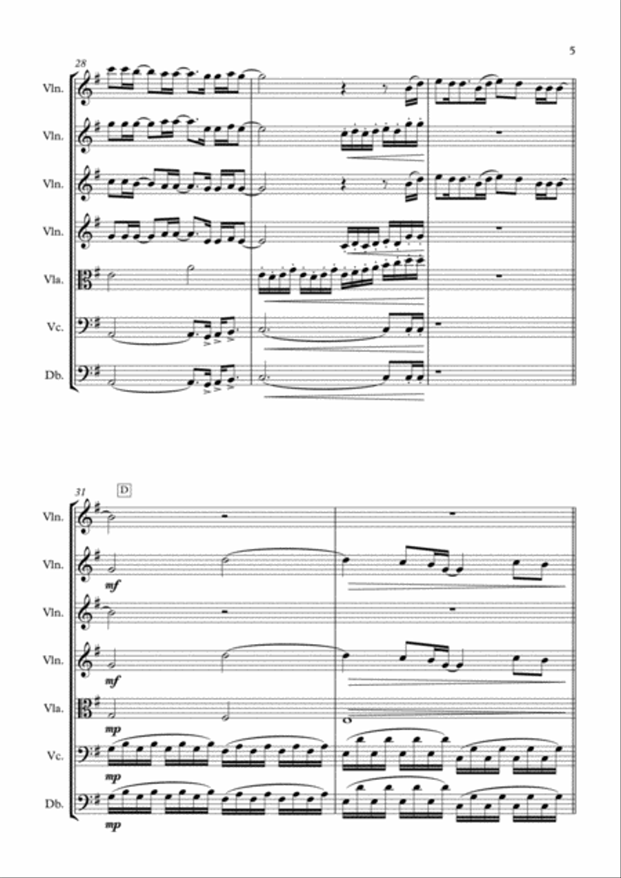 A Million Dreams A Million Dreams Small Ensemble scores gallery preview page 5