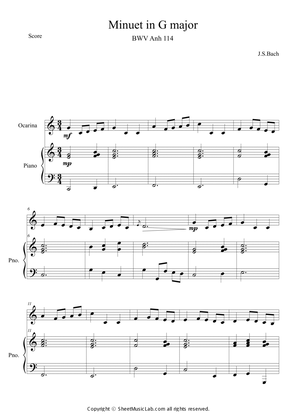 Minuet in G major (in C)
