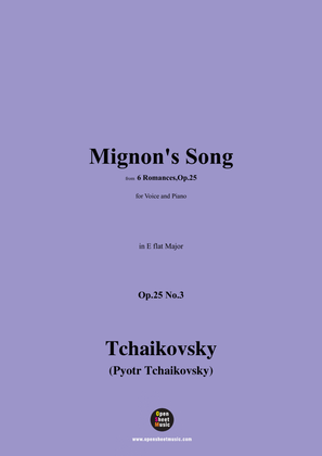 Book cover for Tchaikovsky-Mignon's Song,in E flat Major,Op.25 No.3