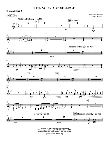 The Sound Of Silence (arr. Mark Hayes) - Bb Trumpet 2,3
