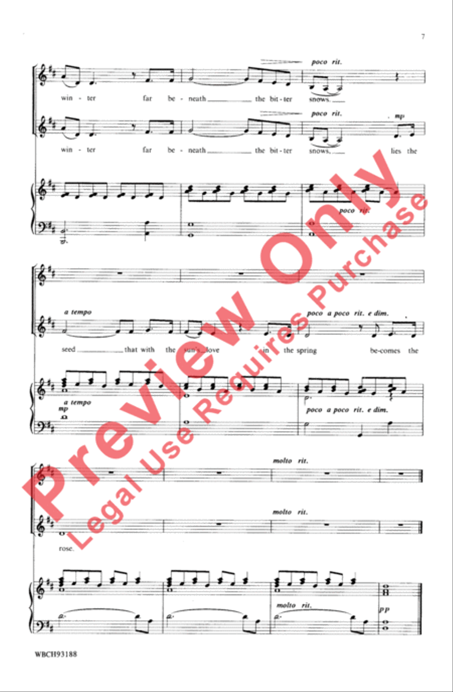 The Rose 2-Part scores gallery preview page 7