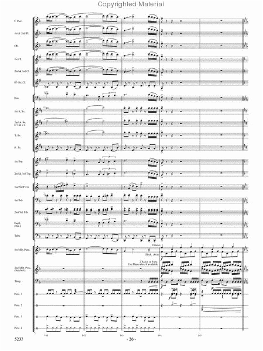Upon These Wings Concert Band scores gallery preview page 25