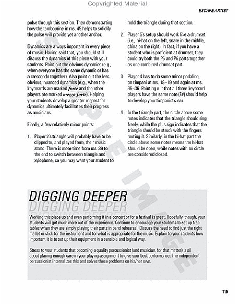 Beyond Basic Percussion Percussion scores gallery preview page 86