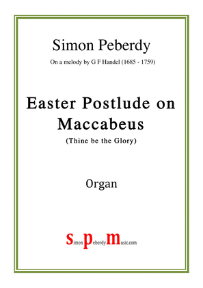 Book cover for Easter Postlude on Maccabeus (Thine be the Glory) by Simon Peberdy (melody by Handel)