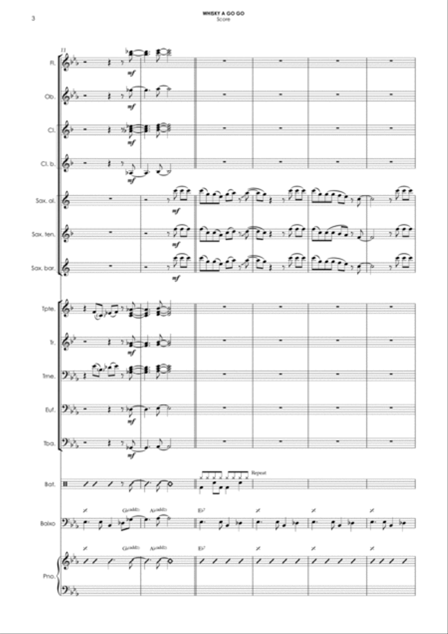 Whisky A Go Go Concert Band scores gallery preview page 6