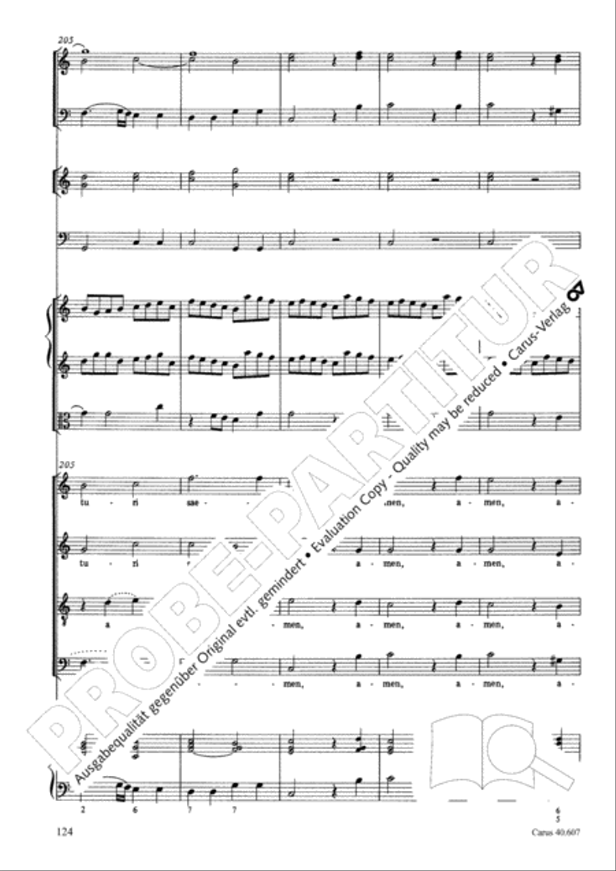 Mass in time of war (Missa in tempore belli) 4-Part scores gallery preview page 134