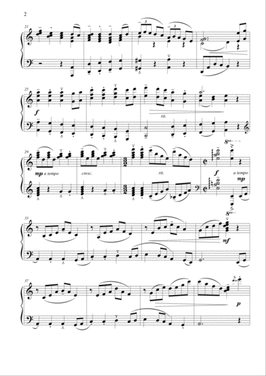 The Star of the County Down Piano Solo scores gallery preview page 2
