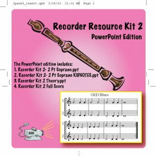 Book cover for Recorder Kit 2 PowerPoint and Notebook Files