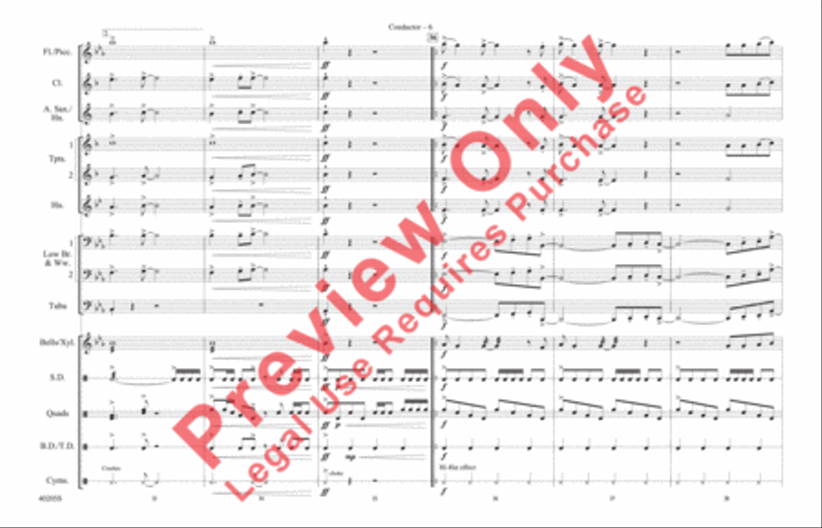 Don't Stop Believin' Marching Band scores gallery preview page 7