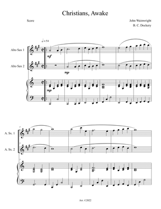 Christians Awake (Alto Sax Duet with Piano Accompaniment)
