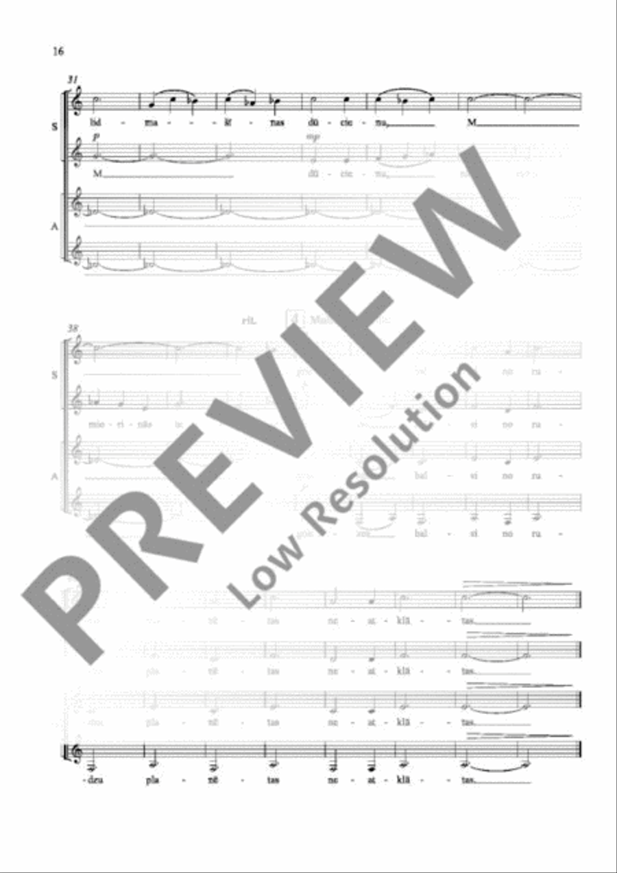 Ne tikai lirika Ne tikai lirika Women's Choir scores gallery preview page 17