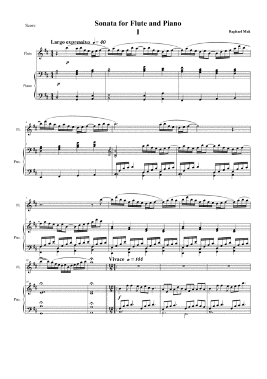 Flute Sonata, op. 9 Flute Solo scores gallery preview page 3