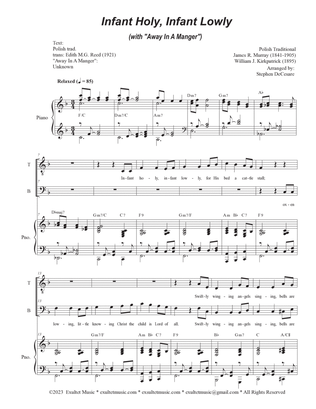 Infant Holy, Infant Lowly (with "Away In A Manger") (Duet for Tenor and Bass solo)