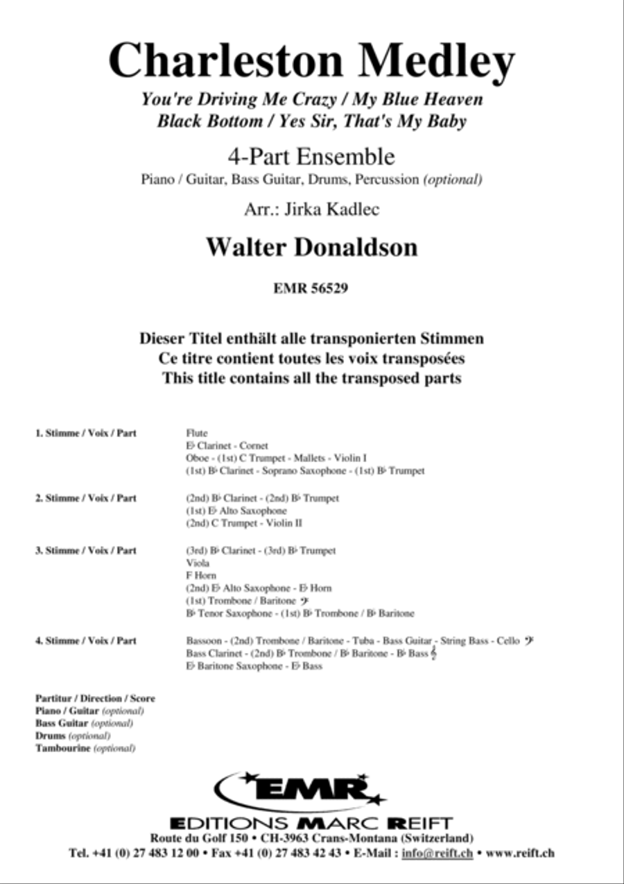 Charleston Medley Score scores gallery preview page 2