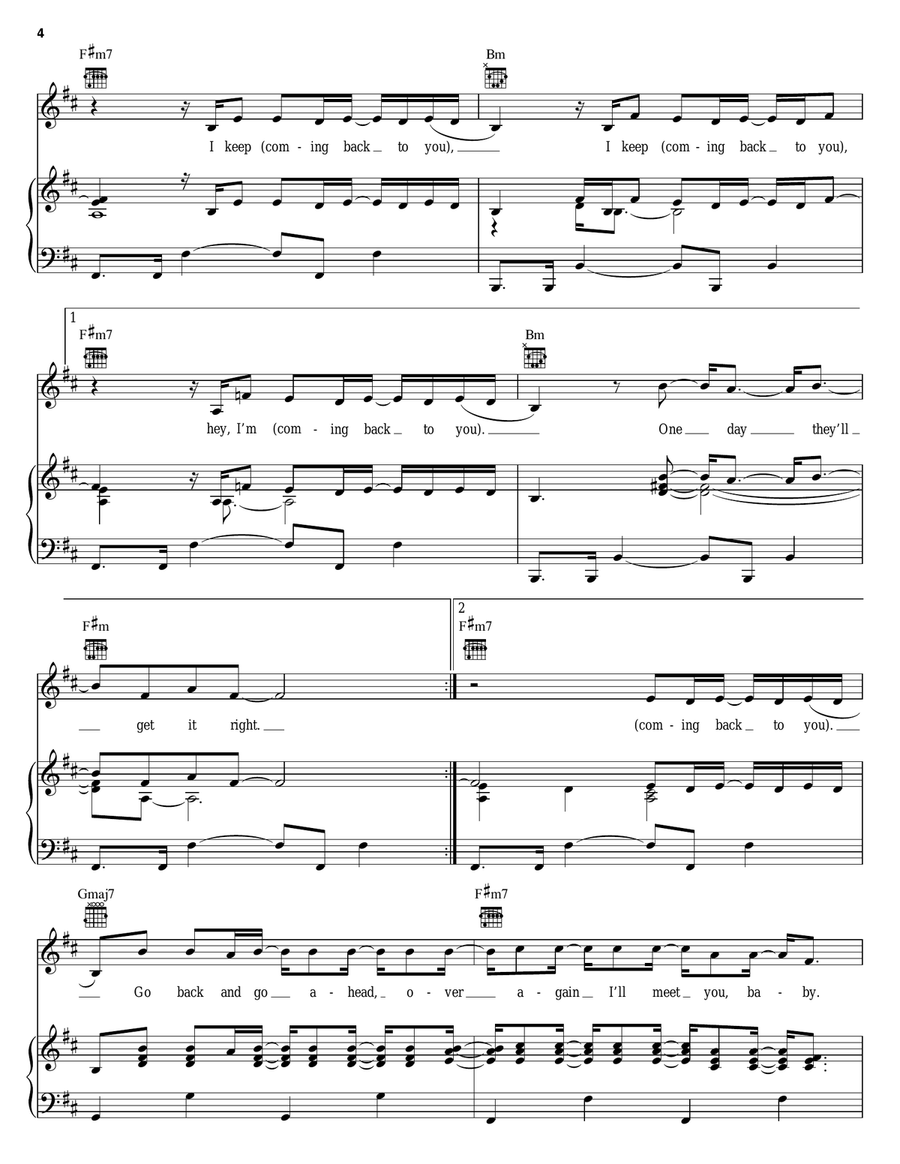 Coming Back To You Coming Back To You Acoustic Guitar scores gallery preview page 4
