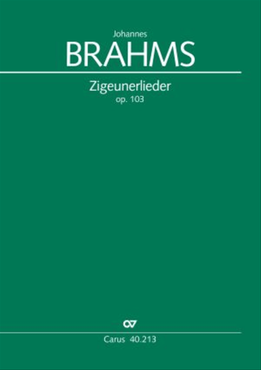 Zigeunerlieder op. 103 Choir scores gallery preview page 1