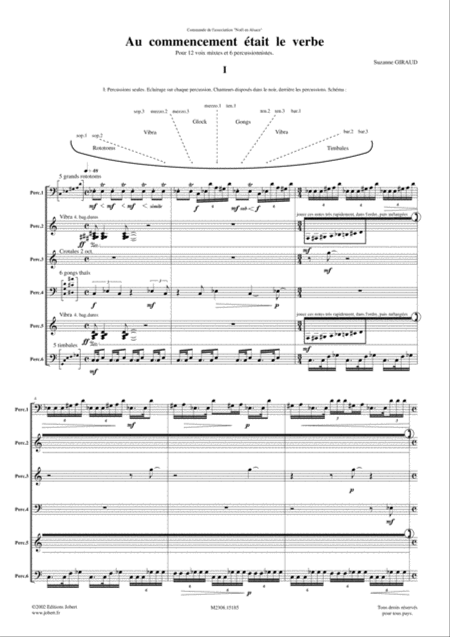Au Commencement Etait Le Verbe 4-Part scores gallery preview page 4