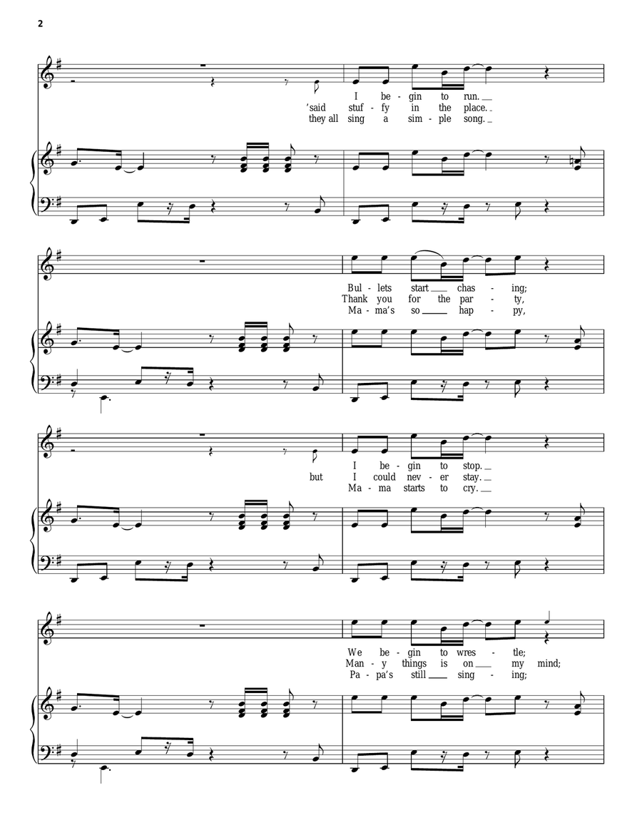 Thank You (Falletinme Be Mice Elf Again) Acoustic Guitar scores gallery preview page 2