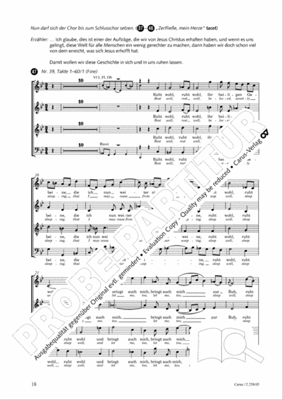 Johann Sebastian Bachs Johannes-Passion fur Kinder und Jugendliche STB scores gallery preview page 19