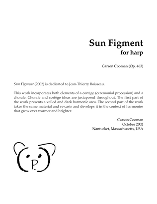 Sun Figment (2002) cortege-chorale for solo harp