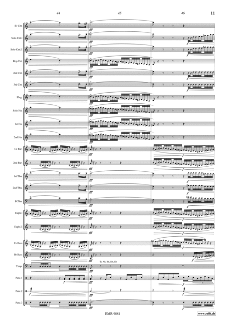 Blue Horizons Brass Band scores gallery preview page 14