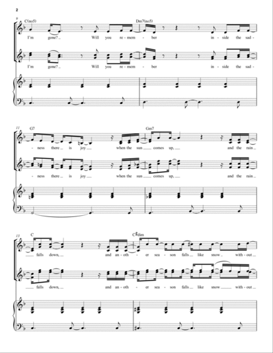 Coda (from The Notebook) Voice scores gallery preview page 2
