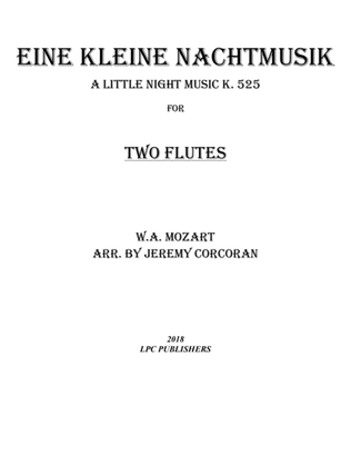 Book cover for Eine Kleine Nachtmusik for Two Flutes