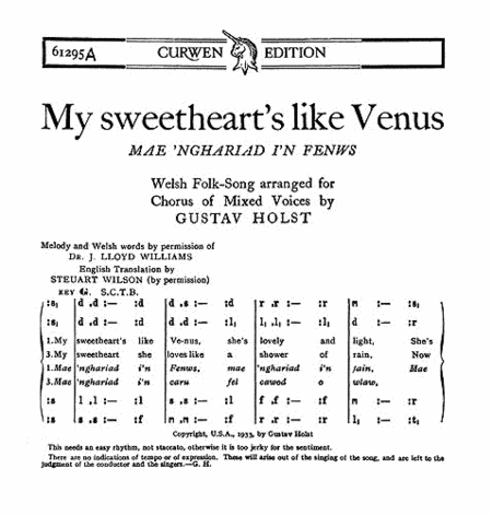 My Sweethearts Like Venus