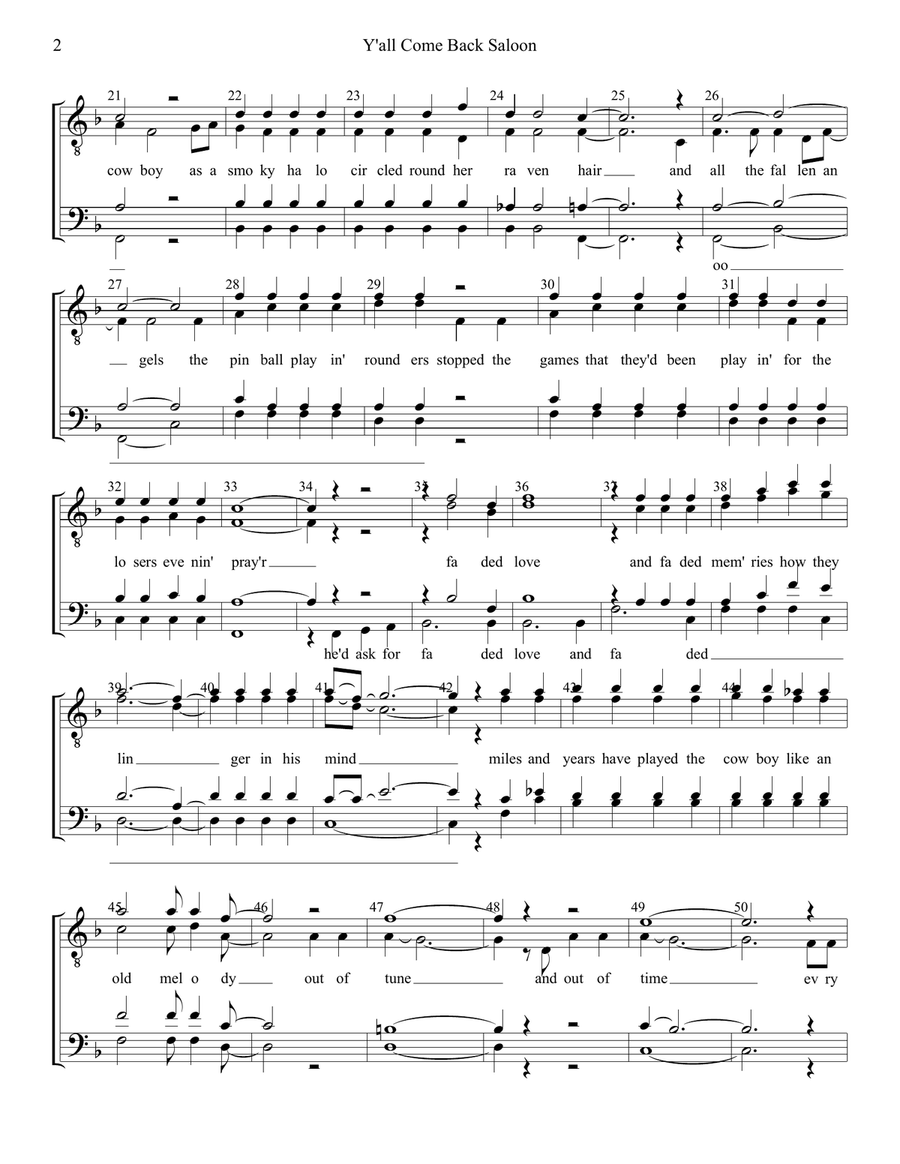 Y'all Come Back Saloon Small Ensemble scores gallery preview page 2