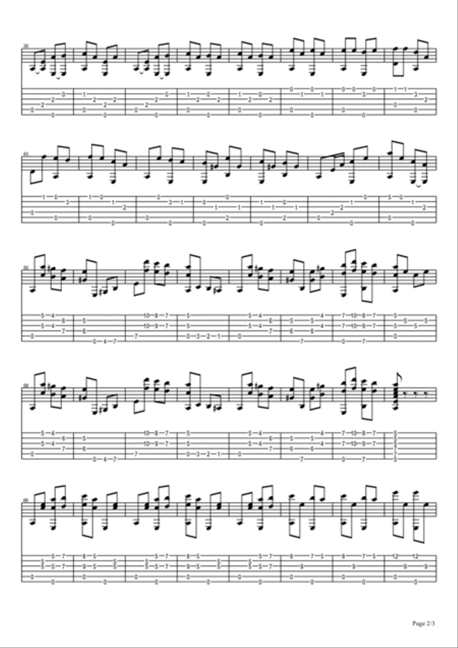 Bella Ciao Acoustic Guitar scores gallery preview page 2