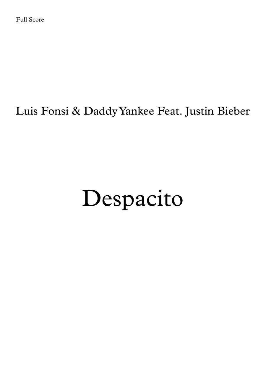 Despacito Despacito Brass Quintet scores gallery preview page 1