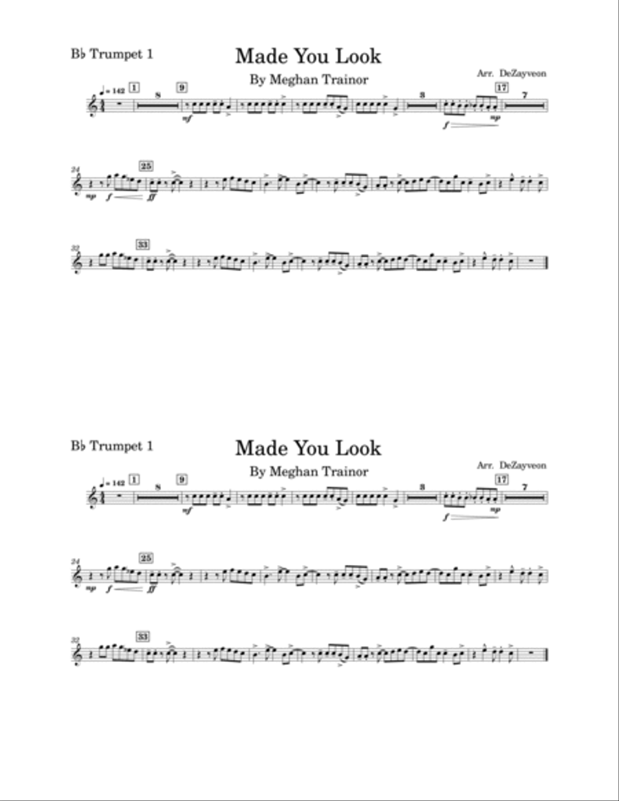 Made You Look Made You Look Marching Band scores gallery preview page 6