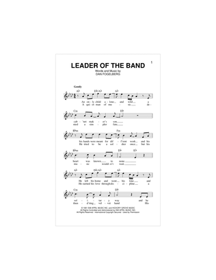 Book cover for Leader Of The Band