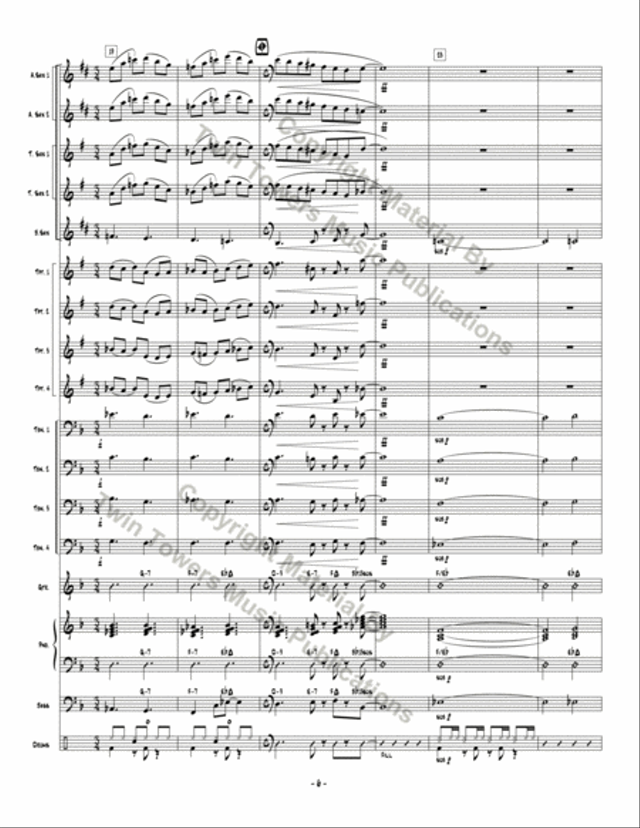 Changing Lanes Changing Lanes Jazz Ensemble scores gallery preview page 7